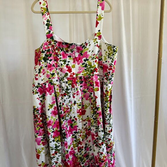 Jessica Howard Pink/Green Floral Dress with Pink Cardigan 22W - Picture 9 of 13
